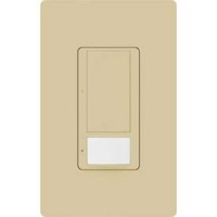 Lutron Occupancy/Vacancy Sensor With Switch, 120V, 2 Amp, Ivory 1119566