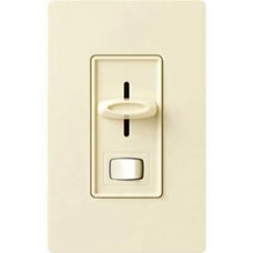 Lutron Dimmer With ON/OFF Switch, Single Pole, Clamshell Pkg., 120V, 600W, Almond 1119630