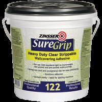 Zinsser 02881 1G Suregrip 122 HD Clear Strippable Wallcovering Adhesive 117055