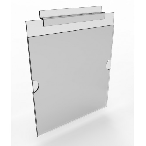 Clear Plexiglass Acrylic Slatwall Literature Holder Portrait 11x16.3 ...