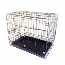 FixtureDisplays® Pet Folding Dog Cat Crate Cage Kennel w/ Tray Carrier 11970-1