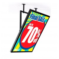 FixtureDisplays® Hanging Ceiling Vertical Sign Frame, 25.2