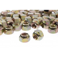 FixtureDisplays® Nuts-Open-End-Brass-Plated 1/4