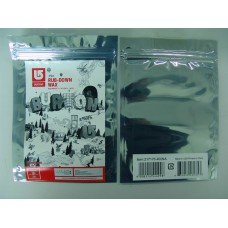 FixtureDisplays® Glossy Silver w/ Clear Zip-lock Plastic Bags Food Safe Heat Seal Bags 1373-100PK