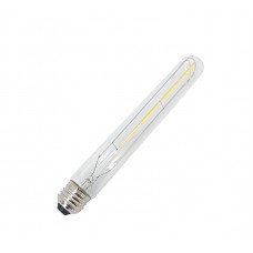 FixtureDisplays® T10(T30) LED Incondecent Tubular Bulb 4W, Warm White 2700K, T300 Long Tube Light Bulbs,Vintage,E26 Base, 550LM, Clear Glass Cover,8.8in 15116