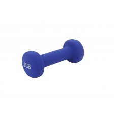 FixtureDisplays® Neoprene Coated Dumbbell Weights 2 Pounds, Single, Blue 15207-2LB-1PC