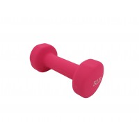 FixtureDisplays® Neoprene Coated Dumbbell Weights 5 Pound, Single, PINK 15207-5LB-1PC