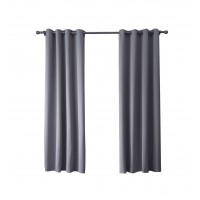 FixtureDisplays® Bedroom Blackout (85% block) Curtains Two Pieces of 49