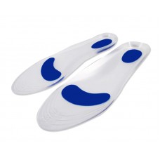 FixtureDisplays® Insoles Silicone Gel Insoles Insert Arch Support Orthotic Shoe Insert - Relieve Plantar Fasciitis Pain Release Heel Bone Spur Calluses and Corns Massage Heels and Metatarsal (Women's: 11.5-12; Men's: 10.5-13) 15288-blue-L