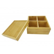FixtureDisplays® Bamboo Box 7X7X4