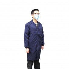 FixtureDisplays® Blue Lab Coat Fit for 6' 180 lbs Users Great for Doctors Nurses Long Sleeve 15560