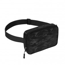 FixtureDisplays® Waist Pack for Running Fanny Pack for Women and Men Crossbody Belt Bag Bum Bag with Adjustable Strap for Sports Black 15736-BLACK