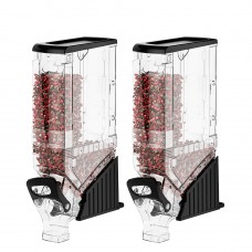 FixtureDisplays® 5 Gallon Gravity Bin Food Dispenser Cereal Dispenser Candy Dispenser 15771-2PK