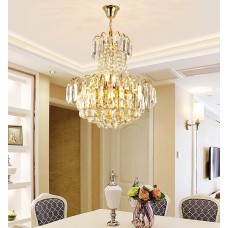 FixtureDisplays® Luxury Crystal Ceiling Pendant Lamp Chandelier Light Fixture for 15863-40CM