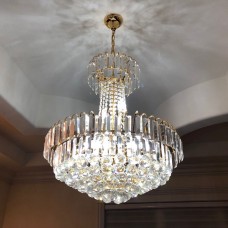 FixtureDisplays® Luxury Crystal Pendant Lamp Chandelier Light Fixture 15863-60CM