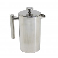 FixtureDisplays® Double-Wall Stainless Steel French Coffee Press, 34 oz / 1 Liter 16030