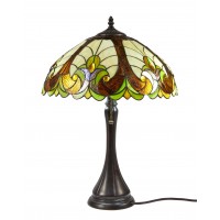 FixtureDisplays® Tiffany Style Resin Elegant Desktop Lamp 16-Inch Shade 16696