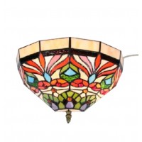 FixtureDisplays® Tiffany Style Wall Sconces Fixture Light Hall Bedroom Lamp 16698