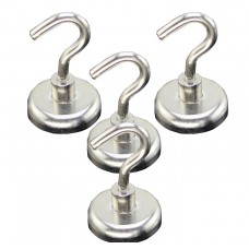 FixtureDisplays® 4 Pack of Powerful Magnetic Hooks Multi Use Hooks 16731-4PK