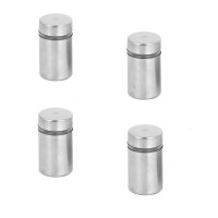 FixtureDisplays® Glass Standoff Stainless Steel Standoffs Mirror Screw Standoff Framing Mount  16797-0.787