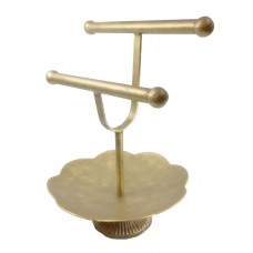 FixtureDisplays® Jewelry Display Stand Necklace Bracelet Rack Beads Bowl Gold Charms Rack 16910