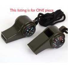 FixtureDisplays® Emergency Survival Whistle Camping Hiking Whistle Compass Thermometer 18105