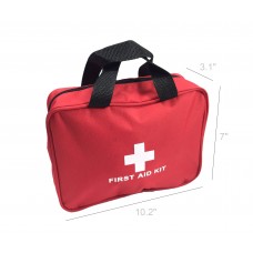FixtureDisplays® 100 Piece Emergency First Aid Kit Basic Surgical Rescue Bag 18109