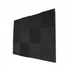 FixtureDisplays® 12PK Acoustic Panels Studio Foam Wedges 12 x 12 x 1