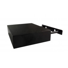 FixtureDisplays® 3PK Black Showcase Display Shelves, Wall Display Floating Shelves Set 18158-BLACK