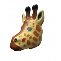 FixtureDisplays® Used Giraffe PVC Mask Costume Accessory Child KidsAdult Jungle Animal Holloween 18512