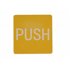 FixtureDisplays® Yellow Door Sign PUSH Door Direction Signage Public Doors Resturants PUSH Door Sign 20825PUSHYELLOW
