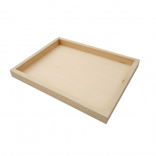 FixtureDisplays® Wood Tray Tea Coffee Snack Food Serving Tray Retail ...