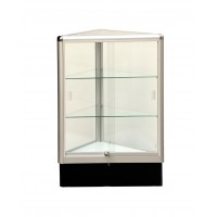 FixtureDisplays® Triangle corner showcase 20 inch frame shelf retail store display wall corner AL8