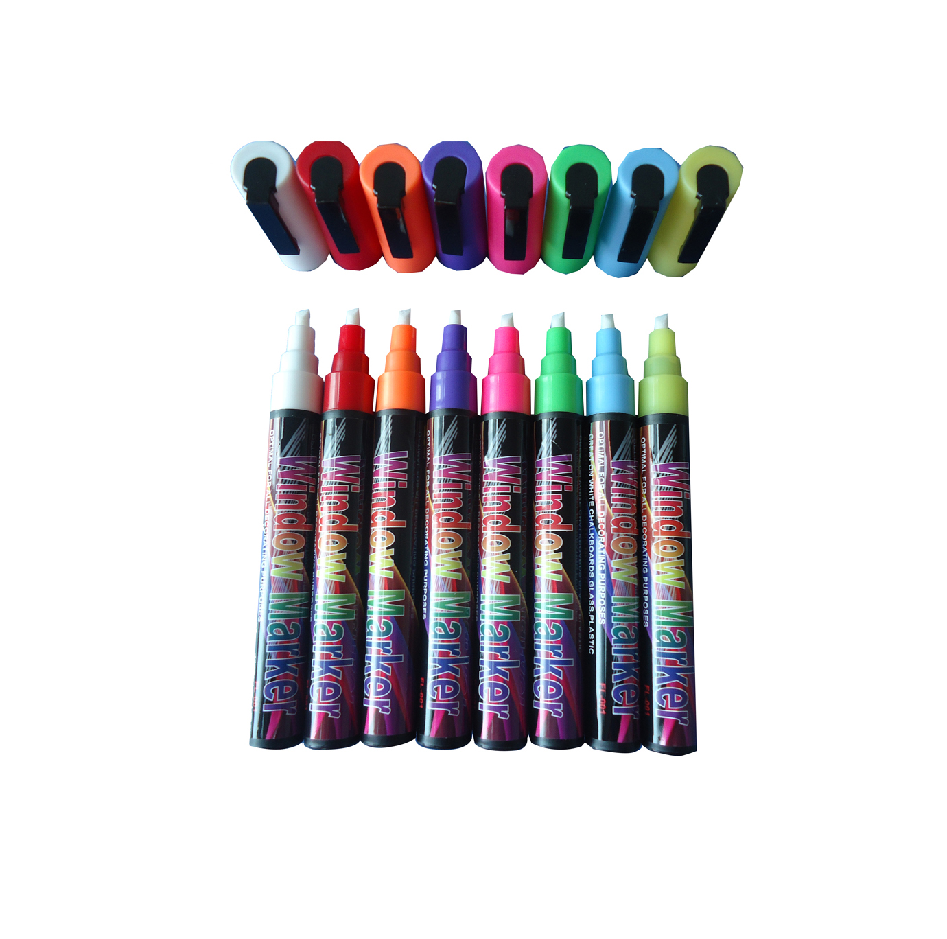 8 Multi-Color Highlighter Fluorescent Liquid Marker Pen DryErase/LED ...