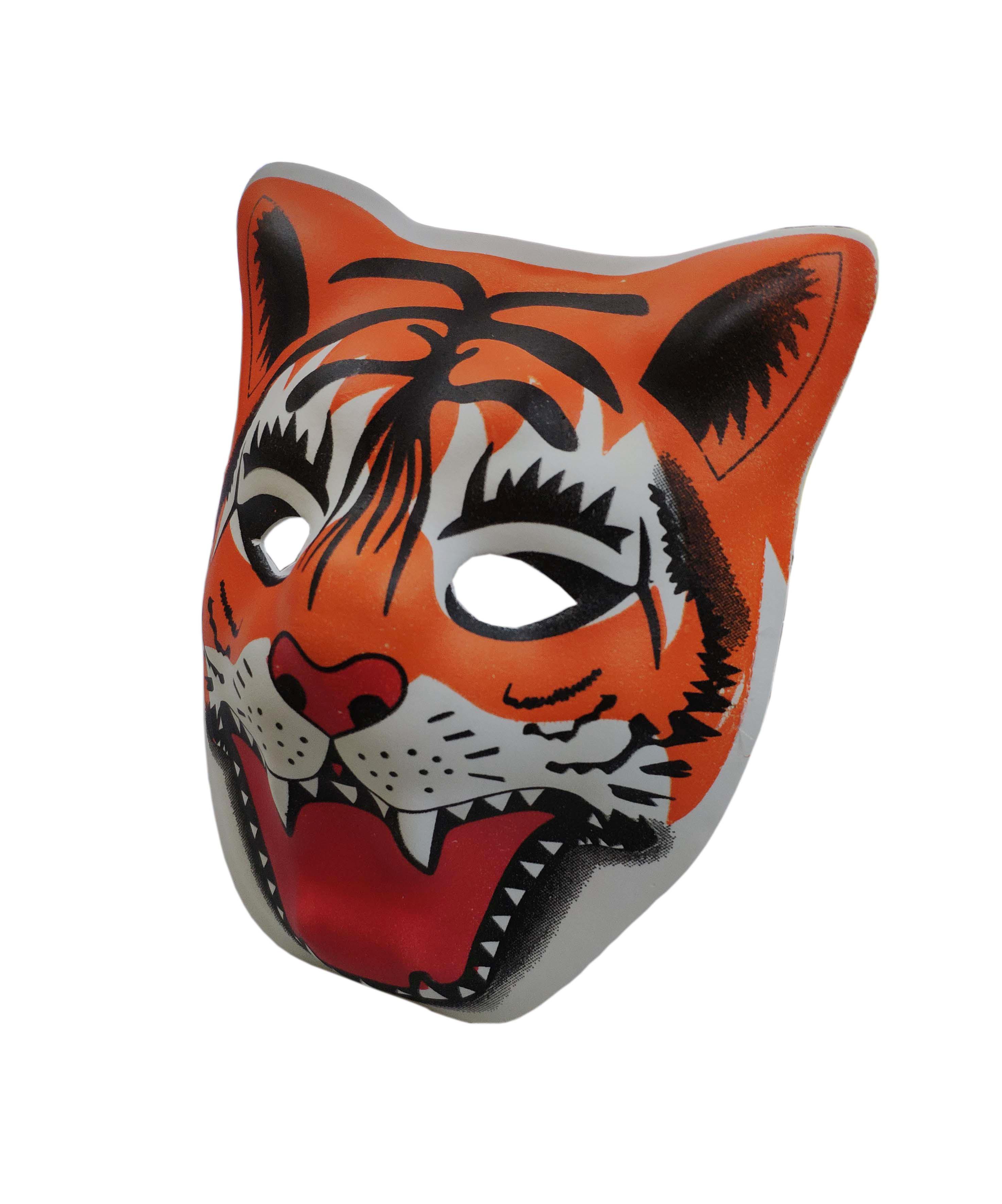 FixtureDisplays 18343-TIGER Tiger PVC Mask Costume Accessory Child Kids ...