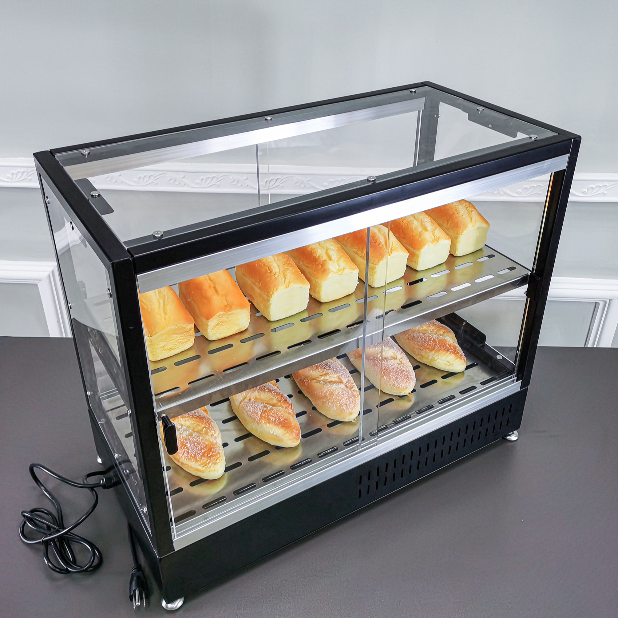 Adjustable Temperature Bakery  Oven Pastry  Display  Rack  